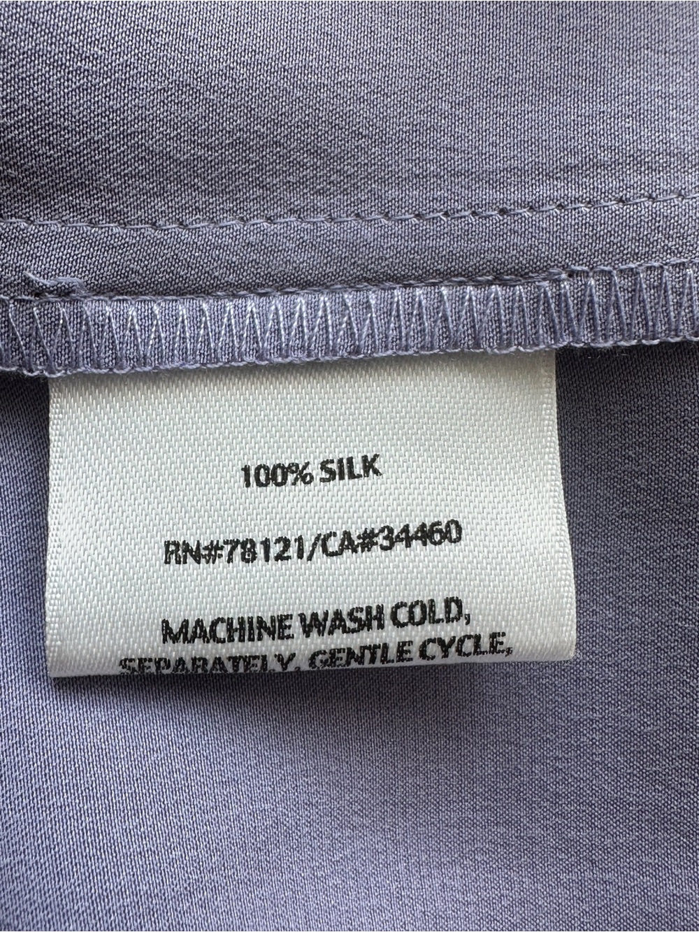 Eileen Fisher Pants 3X Purple Wide Leg Silk Minimalist Luxury 100% Silk Pockets - Picture 7 of 7